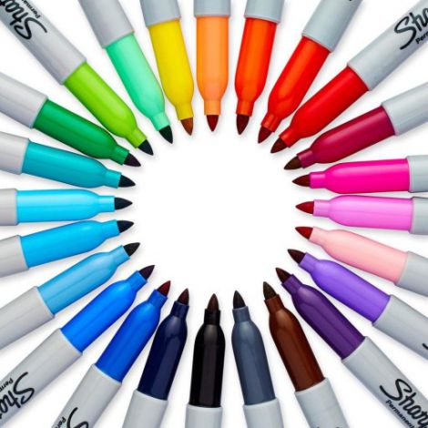Markery permanentne Sharpie Fine, 24 kolory - 2